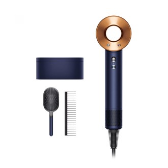 Фен Dyson Supersonic HD07 синий медный с 5 насадками в чехле и расческами