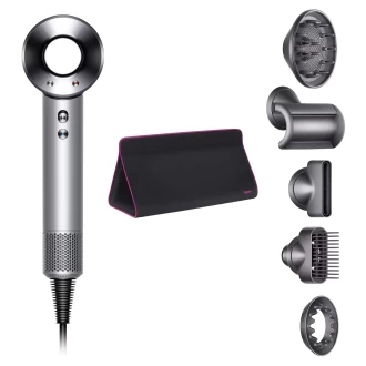 Фен Dyson Supersonic HD07 (белый) с 5 насадками и дорожным чехлом