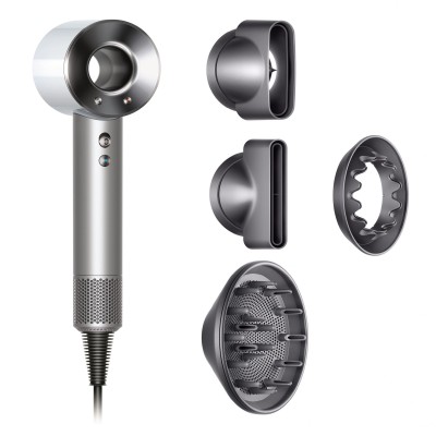Фен Dyson Supersonic HD03 (белый) с дорожным чехлом и 4 насадками