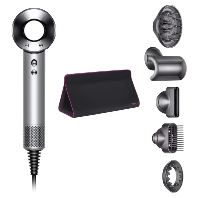 Фен Dyson Supersonic HD07 (белый) с 5 насадками и дорожным чехлом