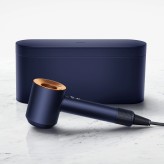 Фен Dyson Supersonic HD07 синий медный с 5 насадками в чехле и расческами
