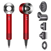 Фен Dyson Supersonic HD07 (красный) с 5 насадками и дорожным чехлом