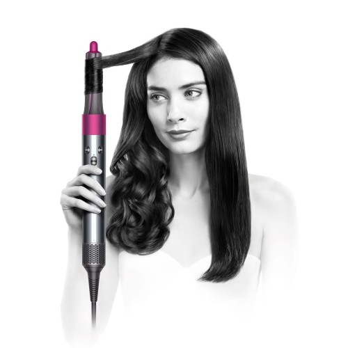 Стайлер Dyson Airwrap Hs01 (фуксия) для разных типов волос с кейсом и расческами