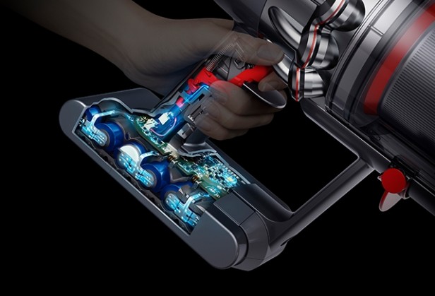 Пылесос Dyson Cyclone Total Clean V10 беспроводной серый: станция и 8 насадок