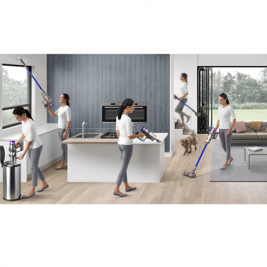 Пылесос Dyson Absolute V11 беспроводной синий: станция и 7 насадок