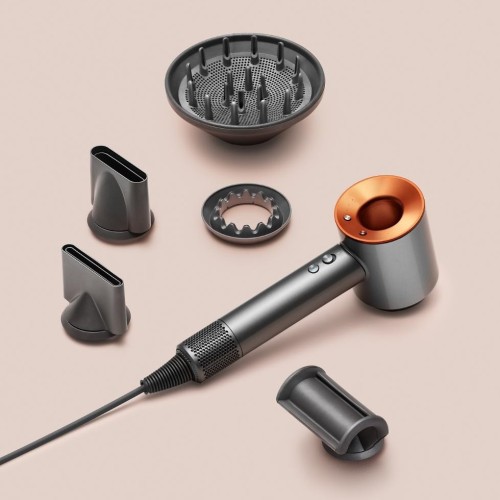 Фен Dyson Supersonic HD07 (медный) с 5 насадками и дорожным чехлом